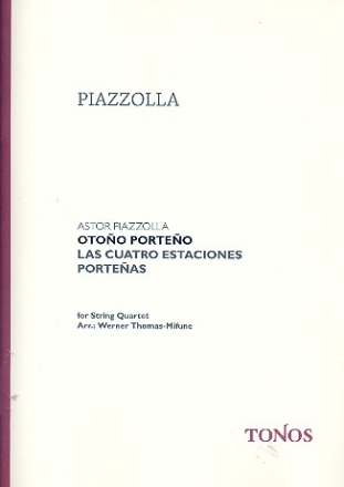 Otono Porteno fr Streichquartett Partitur