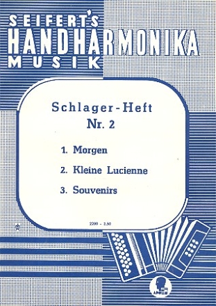 Schlagerheft Band 2 fr Handharmonika