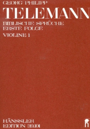 Biblische Sprche Band 1 fr gem Chor und Orgel (Instrumente ad lib) Violine 1