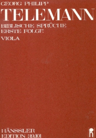 Biblische Sprche Band 1 fr gem Chor und Orgel (Instrumente ad lib) Viola