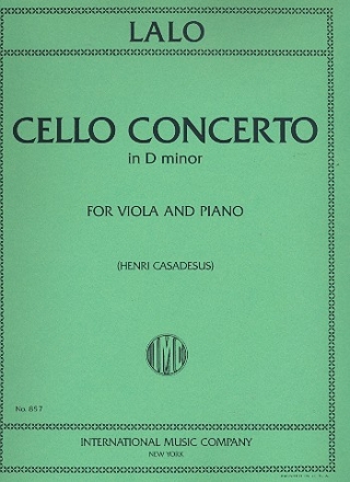 Concerto d minor for cello and orchestra for viola and piano