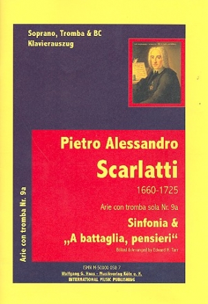 Arie con tromba sola No.9a fr Trompete und Klavier Klavierauszug