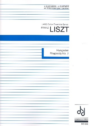 Hungarian Rhapsody no.2 for 4 guitars score and parts