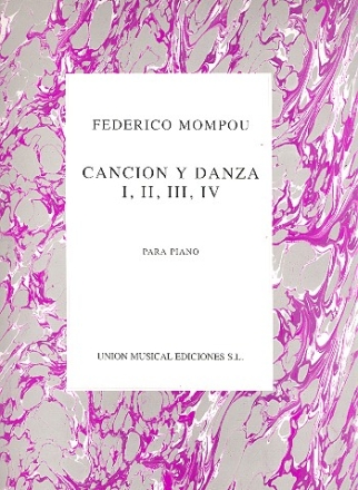 Cancion y danza (nos.1-4) para piano