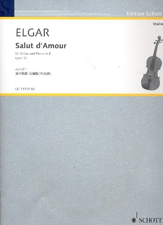 Salut d'amour op.12 (in E Major) for violin and piano japanese edition