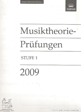 Musiktheorieprfungen Stufe 1 2009