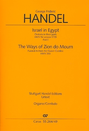 The Ways of Zion do mourn HWV264 fr gem Chor und Orchester Orgel/Cembalo