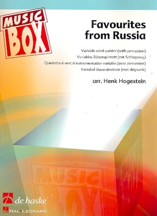 Favourites from Russia fr 5-stimmiges Blser-Ensemble (Percussion ad lib) Partitur und Stimmen