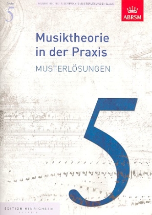 Musiktheorie in der Praxis Band 5 Musterlsungen