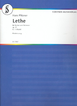 Lethe op. 37 fr Bariton und Orchester fr Bariton und Klavier