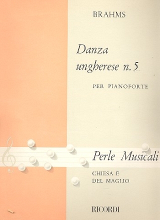 Danza ungherese no.5 per pianoforte