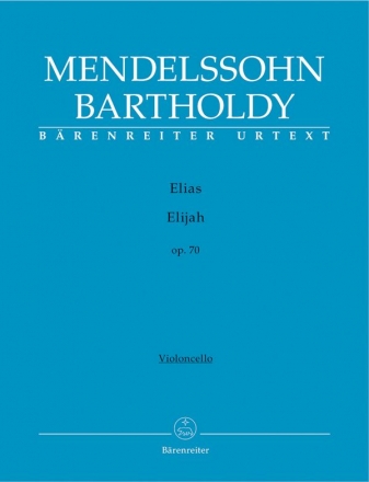 Elias op.70 fr Soli, gem Chor und Orchester Violoncello