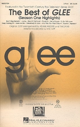 The Best of Glee (Season One Highlights) for 2-part chorus and instruments vocal score