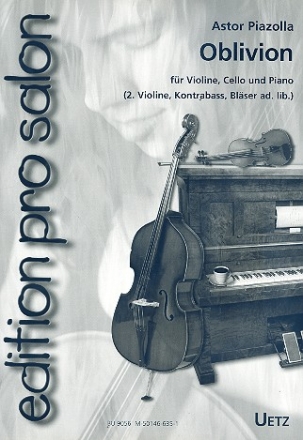 Oblivion fr Violine, Violoncello und Klavier (Violine 2, Kontrabass, C- und B-Stimme ad lib) Stimmen