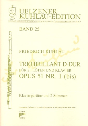 Trio brillant D-Dur op.51,1bis fr 2 Flten und Klavier Stimmen