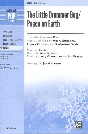 The little Drummer Boy  and  Peace on Earth for mixed chorus (SAB) and piano choral score