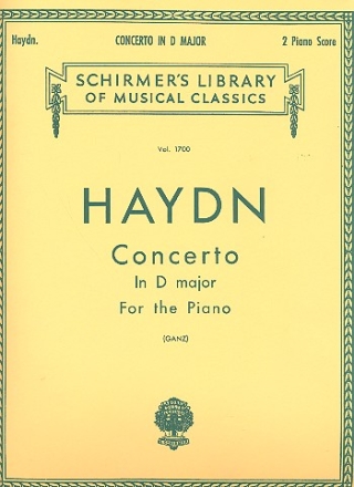 Concerto in D Major for Piano and Orchestra for 2 pianos score