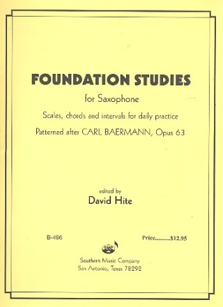 Foundation Studies op.63 for saxophone