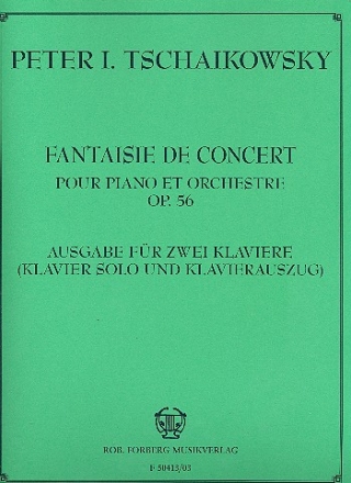 Fantasie de Concert op.56 fr Klavier und Orchester Klavierauszug