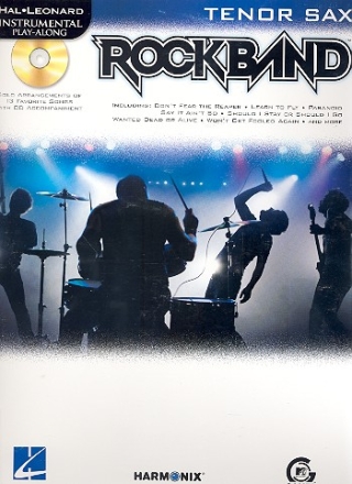 Rock Band (+CD) for tenor sax Hal Leonard Instrumental Playalong