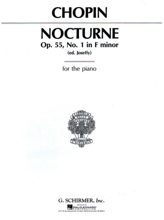 Nocturne in f Minor op.55,1 for piano