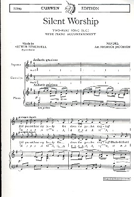 Silent Worship for 2-part chorus and piano score,  archive copy