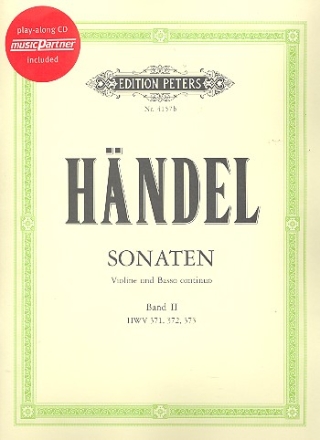 Sonaten band 2 HWV371, 372, 373 (+CD) fr Violine und Bc