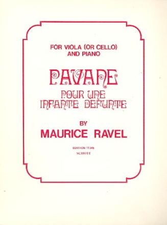 Pavane pour une infante dfunte for viola (cello) and piano