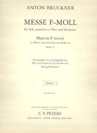 Messe f-Moll WAB28 fr Soli, Chor und Orchester Violine 1