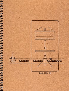 Marschnotenmappe Hochformat 14x19cm Hochformat Pressspan braun