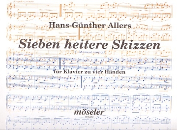 7 heitere Skizzen op.55 fr Klavier zu 4 Hnden