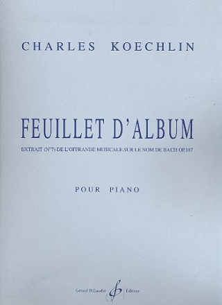 Feuillet d'album op.187,7  pour piano