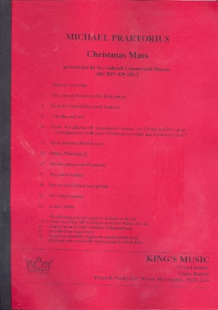 Christmas Mass for soloists, mixed chorus and instruments score