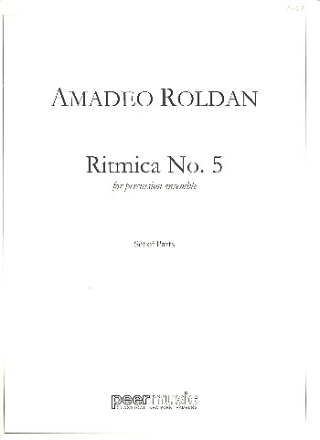 Ritmica no.5 for percussion ensemble parts