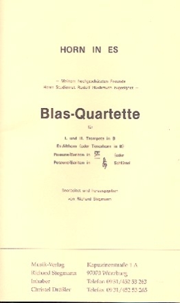 Blas-Quartette fr 4 Blechblser Horn in Es