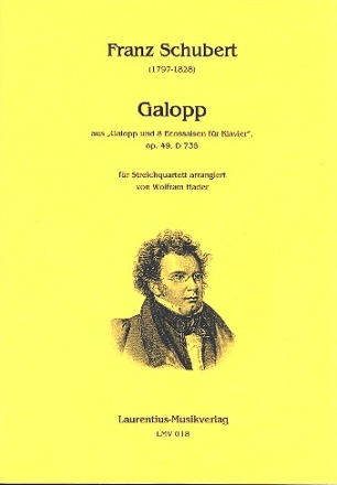 Galopp op.49 fr 2 Violinen, Viola und Violoncello Partitur und Stimmen