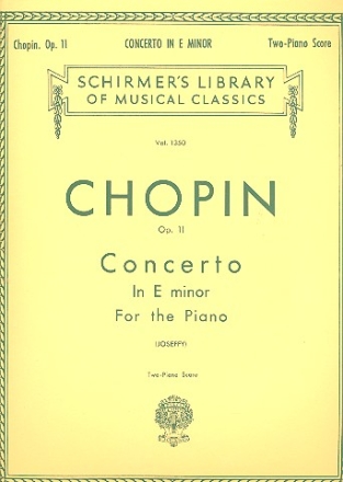 Concerto in e Minor op.11 for piano and orchestra for 2 pianos score