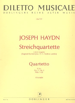 Streichquartett F-Dur op.17,2 Hob.III:26 Stimmen