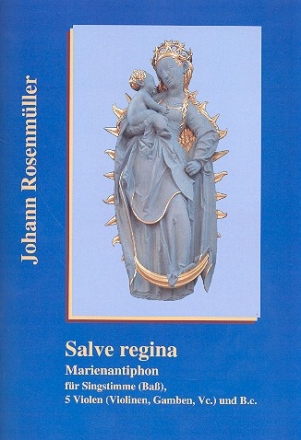 Salve regina fr Bass, 5 Violen (Violinen/ Gamben) und Bc Partitur