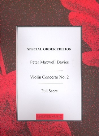 Concerto no.2 for violin and orchestra score