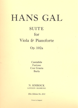 Suite op.102a fr Viola und Klavier