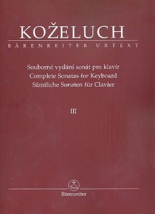 Smtliche Sonaten Band 3 (Nr.25-37) fr Klavier