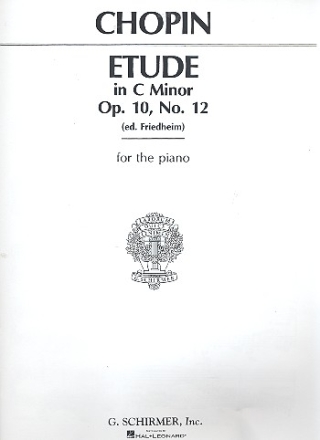 Etude in c-minor op. 10,12 for piano