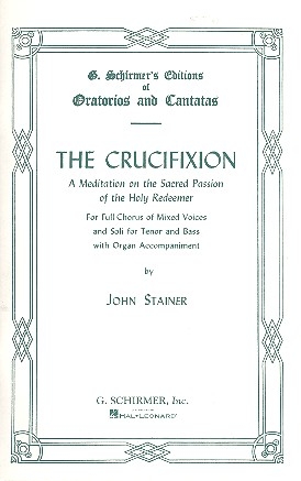 The Crucifixion for tenor, bass, mixed chorus and organ score