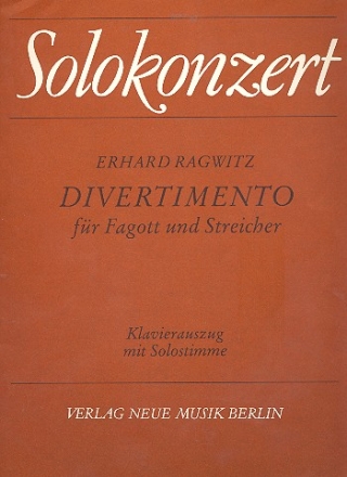 Divertimento fr Fagott und Streicher fr Fagott und Klavier