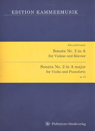 Sonate A-Dur Nr.2 op.23 fr Violine und Klavier