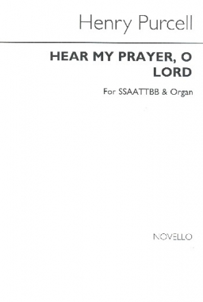 Hear my Prayer o Lord for mixed chorus a cappella (organ ad lib) score,  archive copy