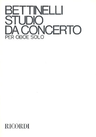 Studio di concerto per oboe