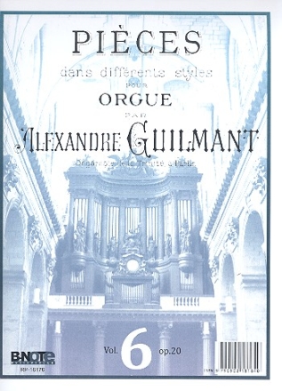 Pices dans differents styles vol.6 no.20 pour orgue