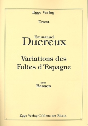 Variations des Folies d'Espagne pour basson